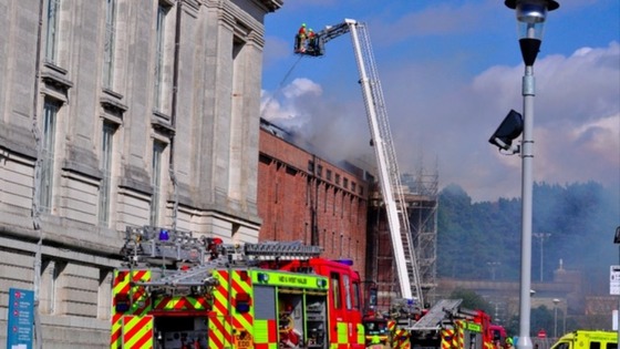 It took firefighters several hours to bring the blaze under control 