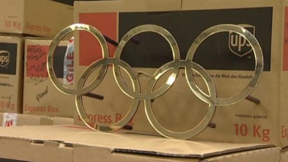 Olympic rings up for sale