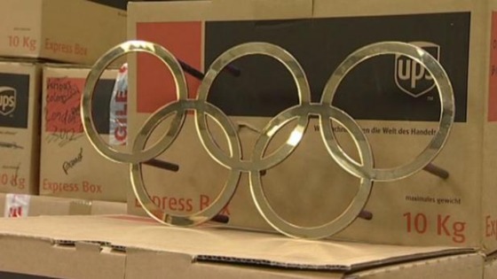 Olympic rings up for sale 