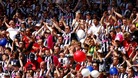 West Brom fans celebrate escaping promotion on the final day in 2005