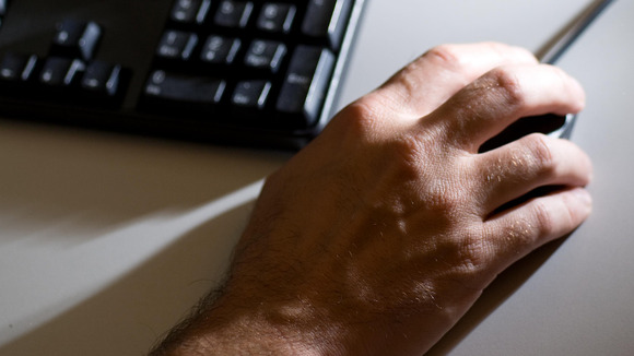 Man on a computer