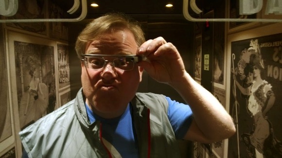 A photo taken with Google Glass