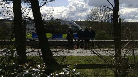 The M9 motorway was closed for several hours after the teenager's body was found