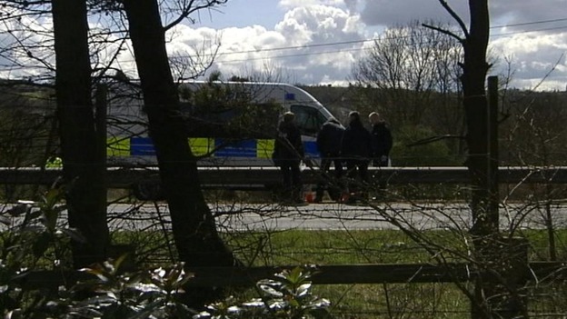 The M9 motorway was closed for several hours after the teenager's body was found