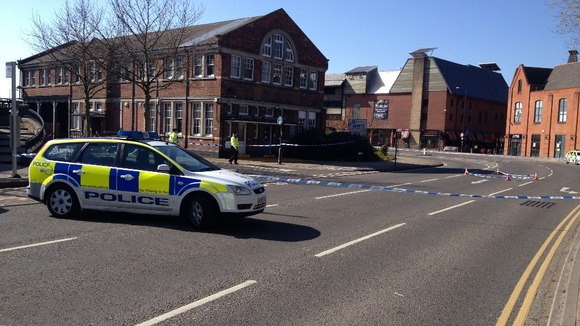 Police cordon in Riverside Road, Norwich
