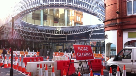 The revamped New Street Station has opened on a weekday for the first time