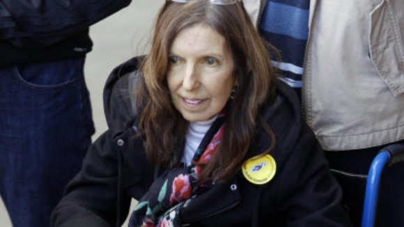 Anne Williams pictured during her last public appearance at the Hillsborough memorial service on the Monday before she died