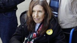 Anne Williams pictured during her last public appearance at the Hillsborough memorial service on the Monday before she died