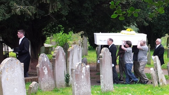 Funeral of 17-year-old Rosie Benellick and her 3-year-old brother Harvey.