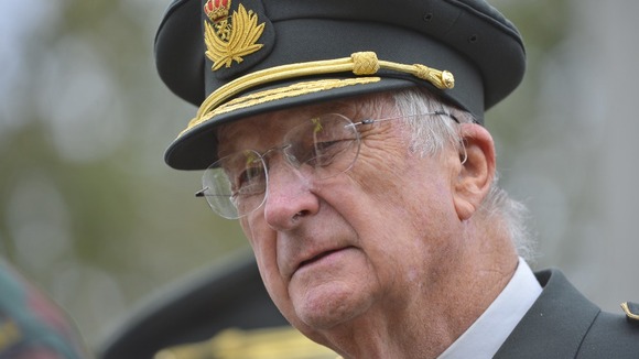 King Albert II of Belgium pictured during a visit to the military camp in 2012.
