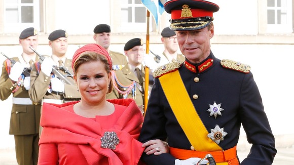 Grand Duchess Maria Teresa and Grand Duke Henri of Luxembourg.