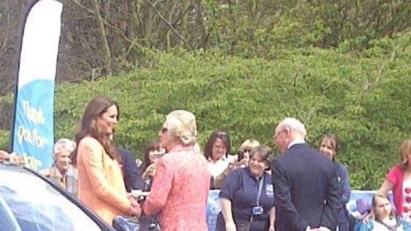 Kate arrives
