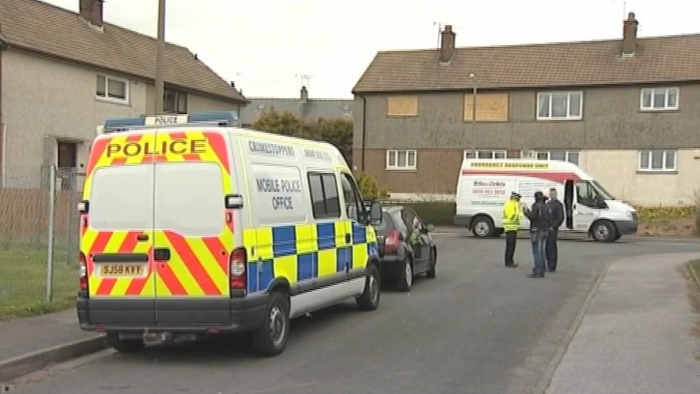 Dumfries murder scene Border ITV News
