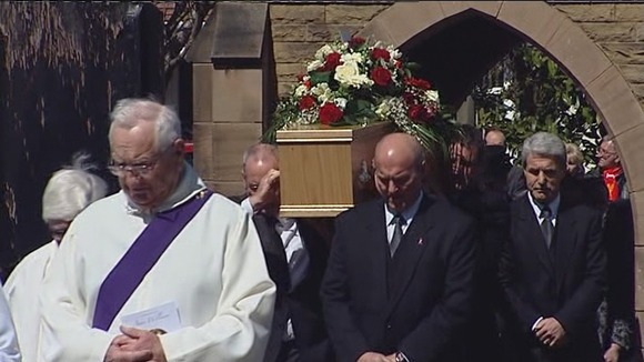 Coffin is led into Our Lady's Church in Formby