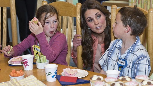 The Duchess of Cambridge touring Naomi House