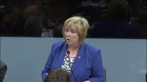 Suzy Davies talking football