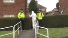 Forensics officers at Shabir Choudary's home