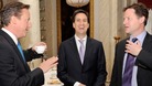 A rare moment of consensus between the leaders of the three main political parties