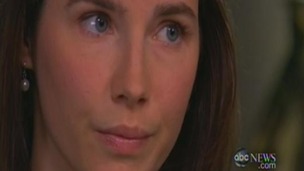 Amanda Knox in her first televised interview with ABC News