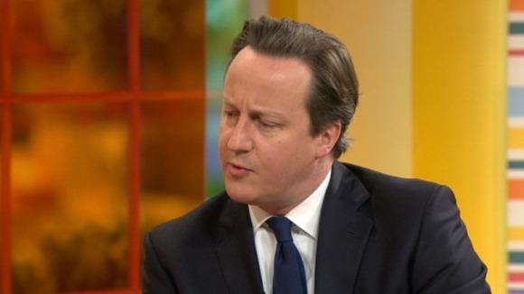 David Cameron on the Daybreak sofa