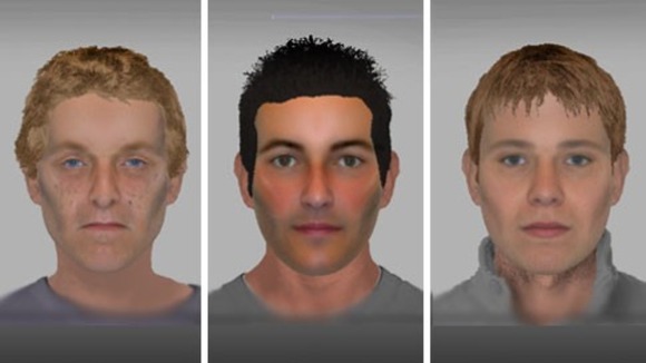 E-fit images of suspects following burglaries in Yaxley and Burgate in April