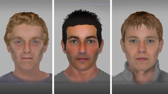 E-fit images of suspects following burglaries in Yaxley and Burgate in April