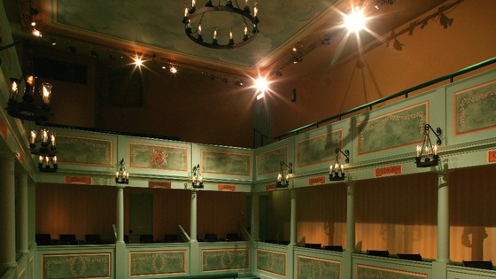View of stage at The Georgian Theatre Royal