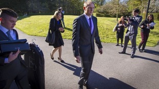 Danny nightingale arriving this morning with wife Sally.