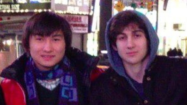 Dias Kadyrbayev (Left) with Dzhokhar Tsarnaev