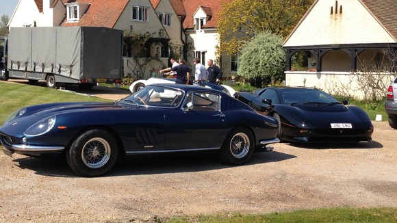 Cars arriving