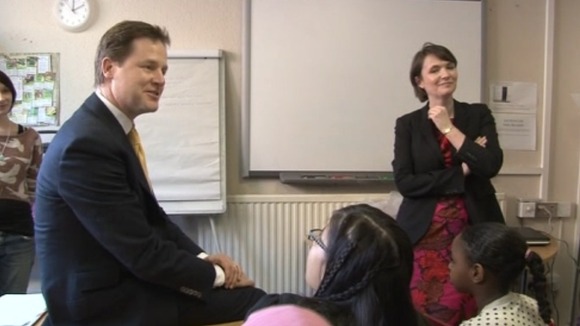 Nick Clegg and Kirsty Williams