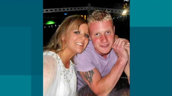 Steven Higgins with his sister