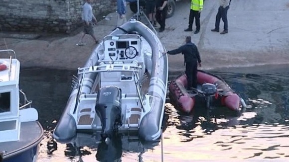 The speedboat the family had been travelling on.