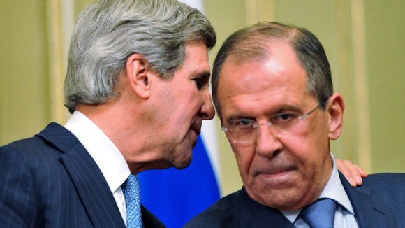 US Secretary of State John Kerry and Russian Foreign Minister Sergey Lavrov