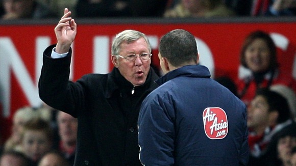 Ferguson argues with a fourth official