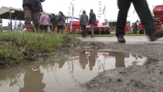 Muddy ground at Yorkshire Show 