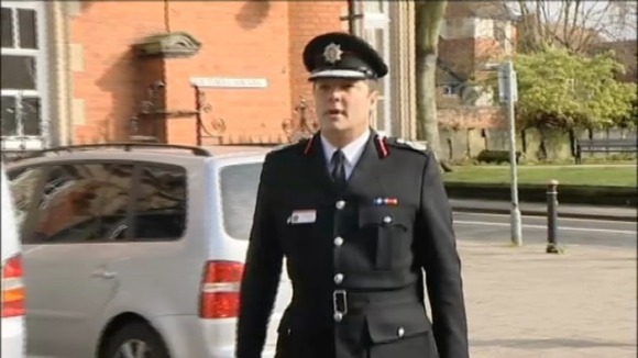 Warwickshire Fire and Rescue's Chief Fire Officer Graeme Smith arriving at court today