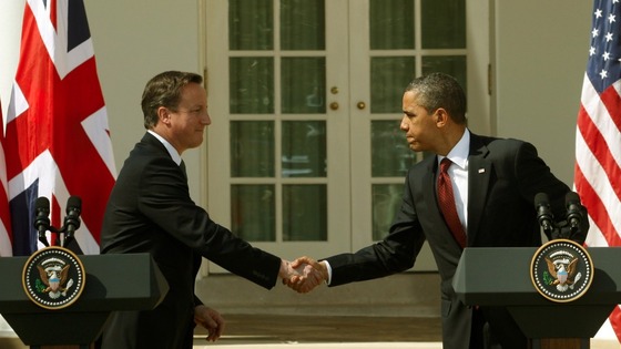 Prime Minister David Cameron and US President Barak Obama together in the White House last March