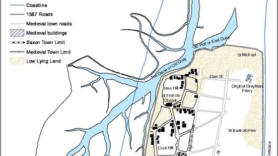 A reconstruction of the medieval town
