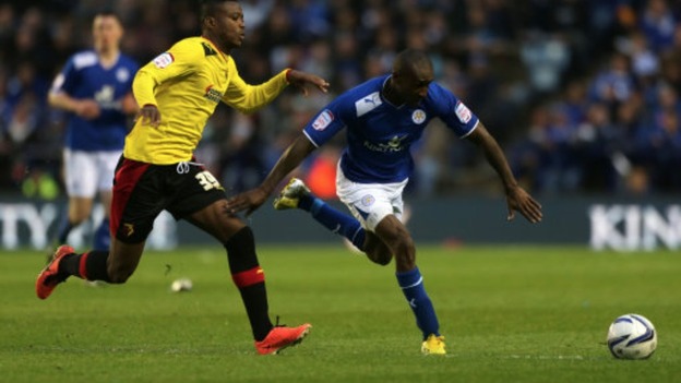 Leicester City hold a 1-0 advantage over Watford after the first leg.