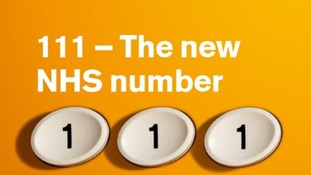 The NHS 111 helpline service.
