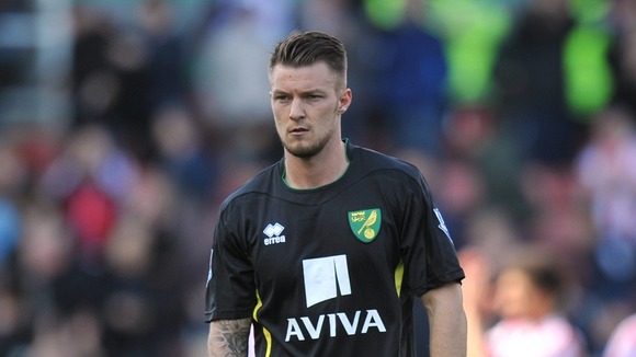 Norwich City midfielder Anthony Pilkington