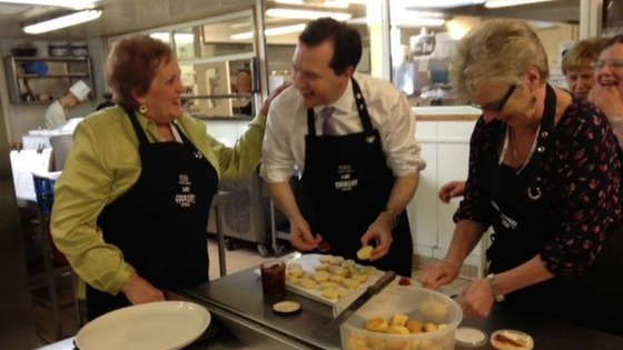 Osborne said he "dropped in to say thanks" to WI members