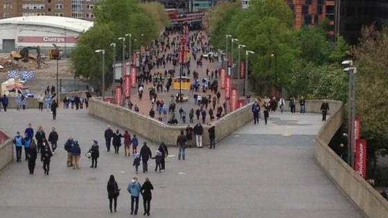 Manchester City and Wigan fans have already begun arriving in London