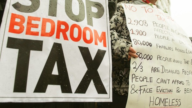 There have been protests against the Government's so-called "bedroom tax"