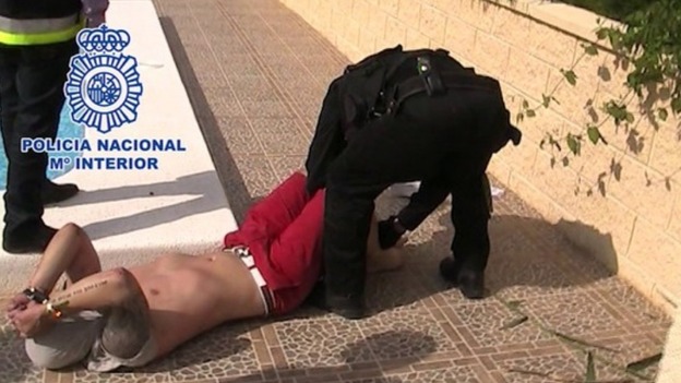 Andrew Moran was captured by police on Friday