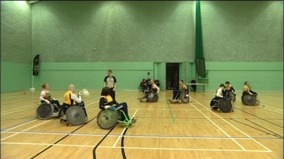 Wheelchair Rugby match