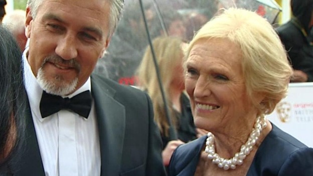 Paul Hollywood and Mary Berry speak to ITV's Nina Nannar