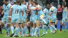 Northampton celebrate following victory in the Aviva Premiership Semi Final match at Allianz Park, London.