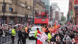 The parade brought Deansgate to a standstill
